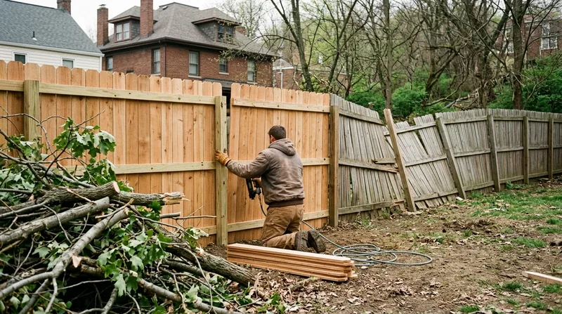 Storm Damage Fence Repair Cincinnati